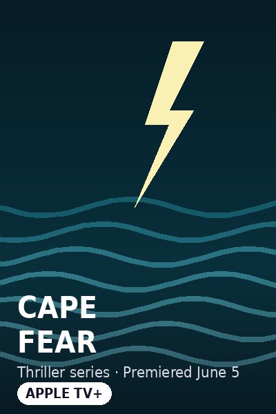 Cape Fear on Apple TV+ illustrated title card