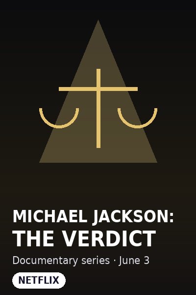 Michael Jackson The Verdict documentary illustrated title card